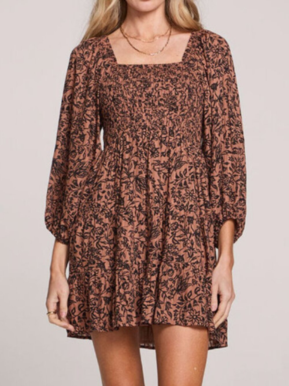 Saltwater Luxe NWT Lane Mini Dress Long Sleeve